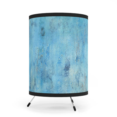 CMS Printed Shade Tripod Lamp