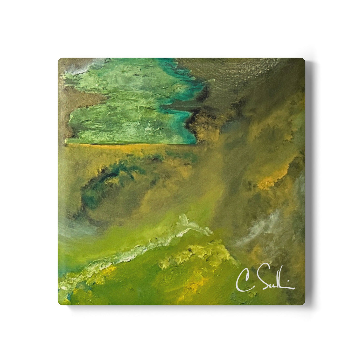 CMS "Step Down" Ceramic Coaster