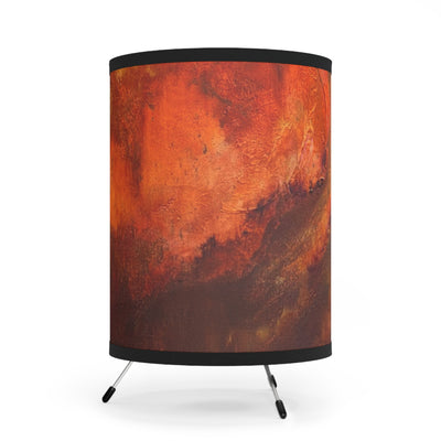 CMS Printed Shade Tripod Lamp