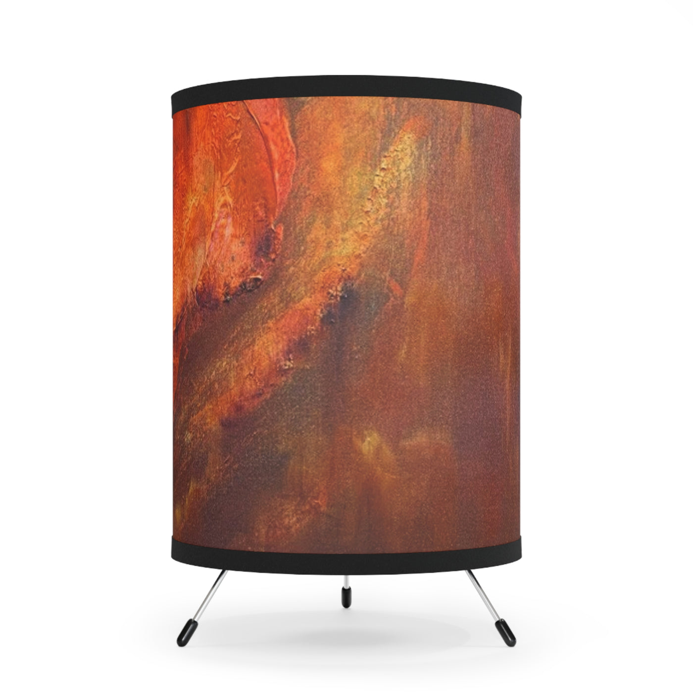 CMS Printed Shade Tripod Lamp