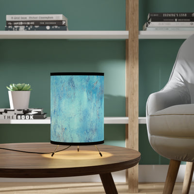CMS Printed Shade Tripod Lamp